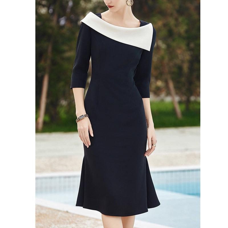 Temperament slim hip fishtail dress