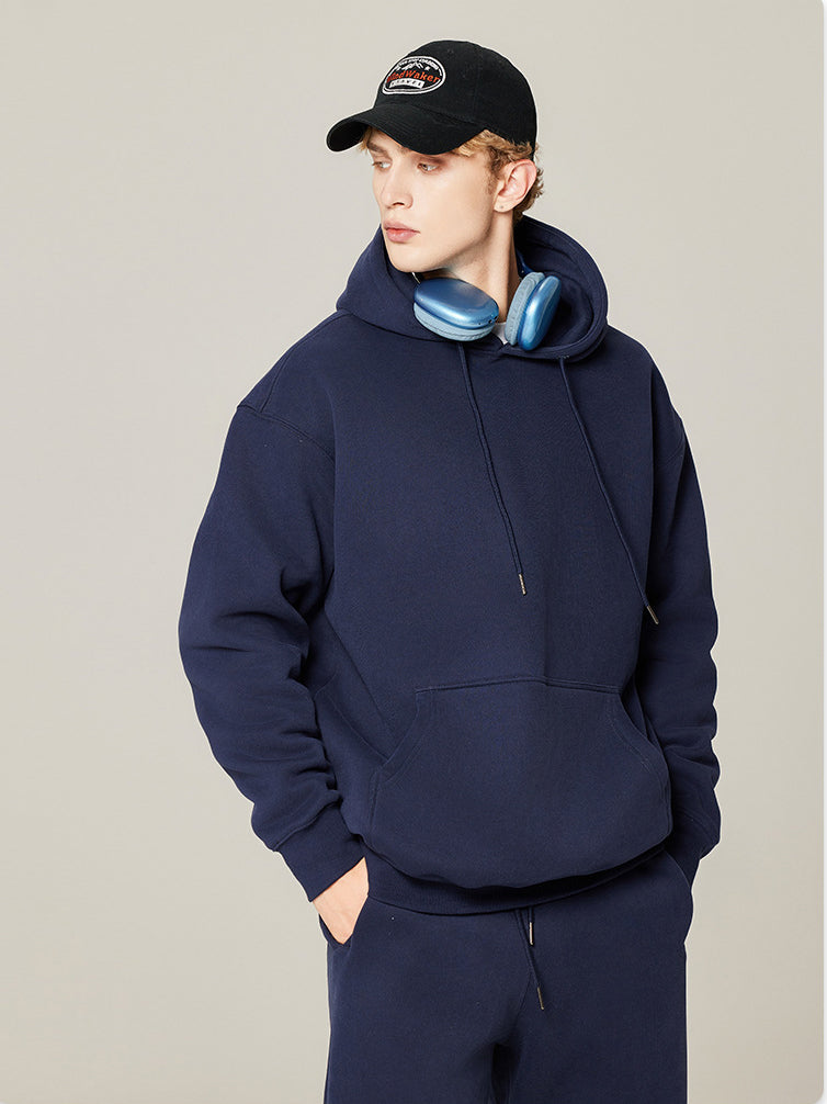 Thickened cotton solid color hoodie