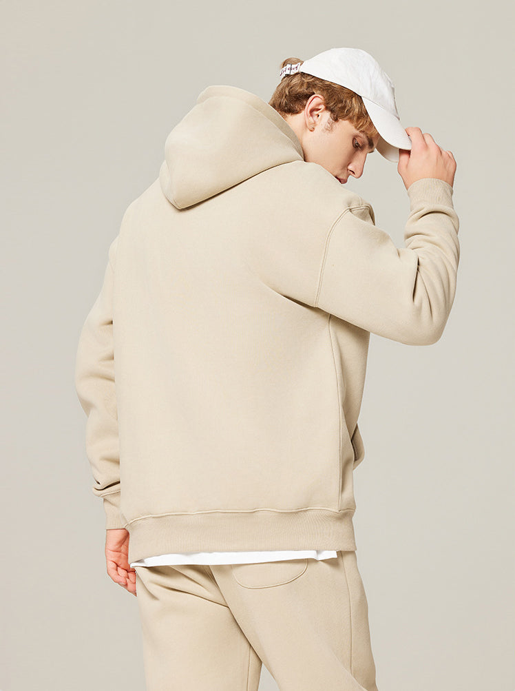 Thickened cotton solid color hoodie