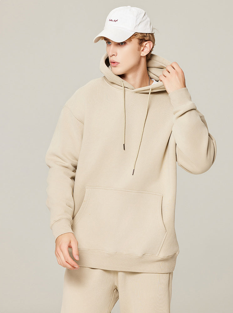 Thickened cotton solid color hoodie