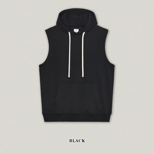 solid color hooded vest