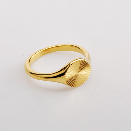 Fashion simple gold ring