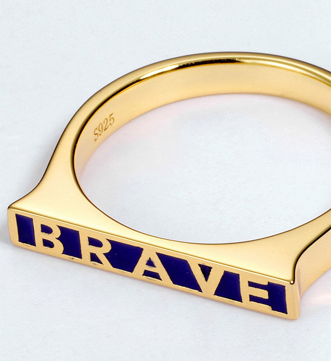 Seal Ring-Oil dripping-BRAVE letter