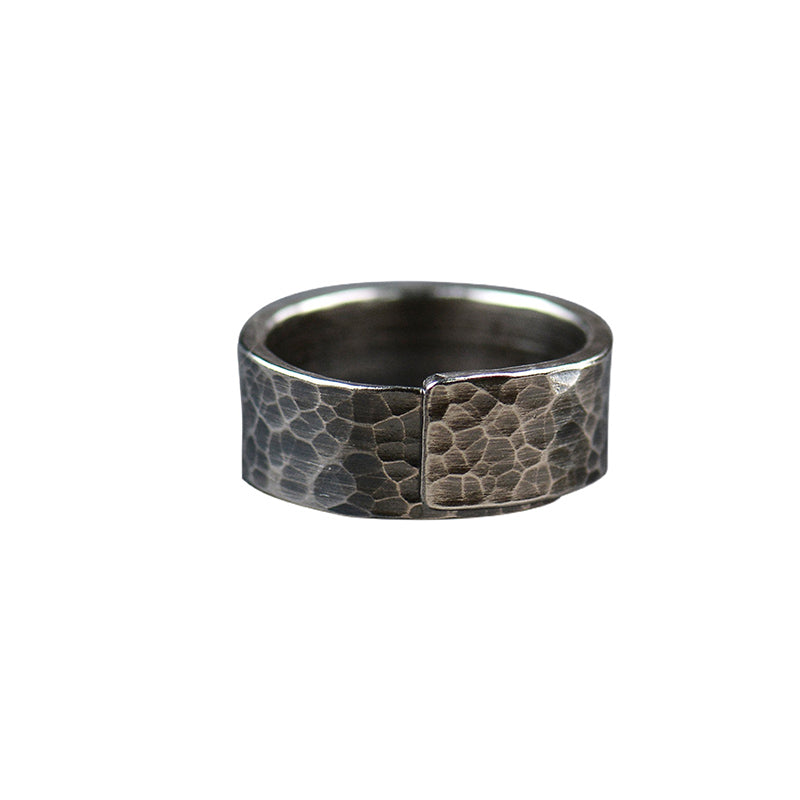 Sterling silver handmade open ring