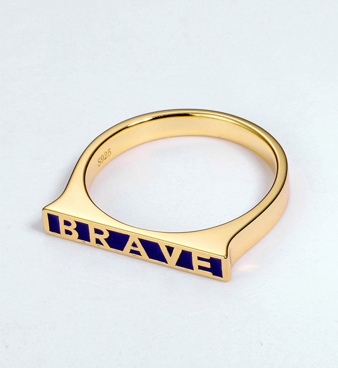 Seal Ring-Oil dripping-BRAVE letter