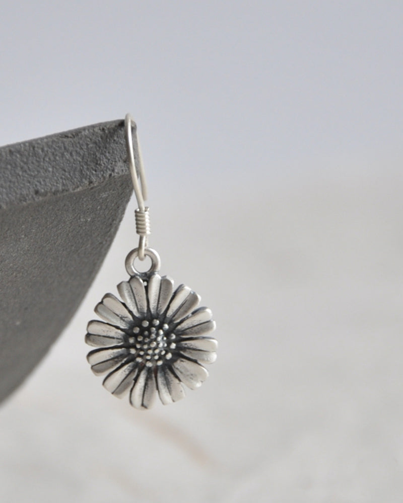 Sunflower Pendant Earrings