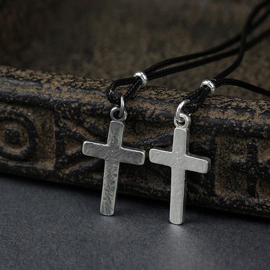 Handmade cross pendant necklace