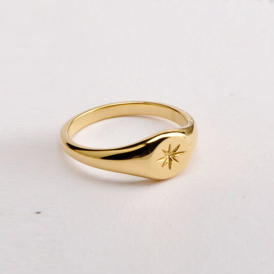 Six Star Ring-gold