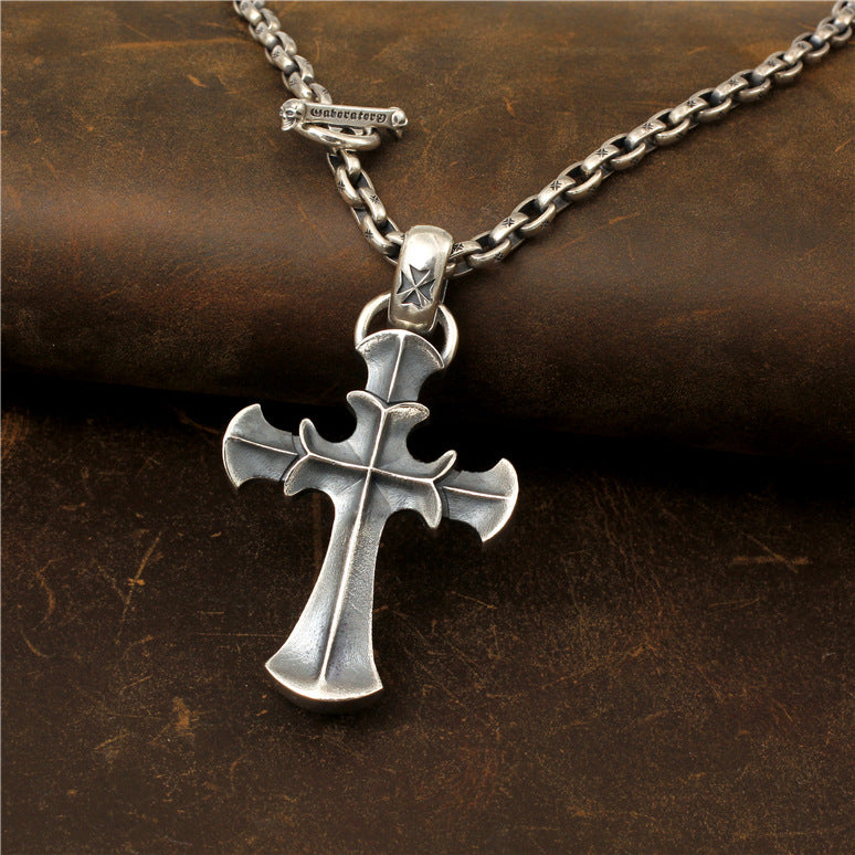 Sterling silver Cross Pendant Necklace