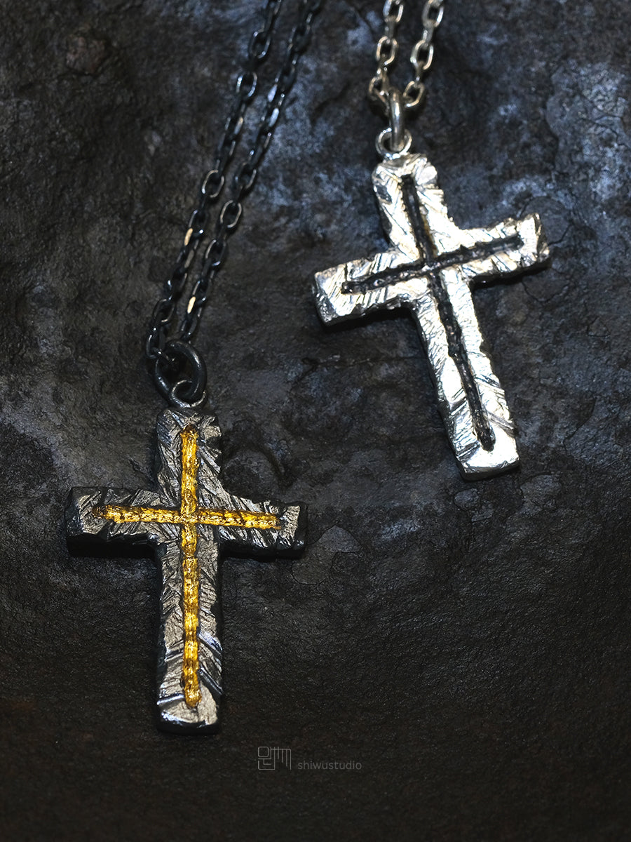 Handmade Sterling Silver Cross Necklace Pendant