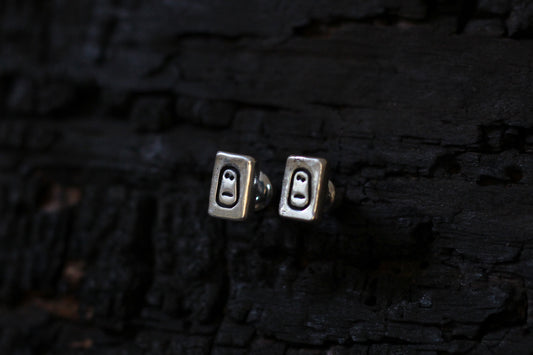 Handmade silver small earrings