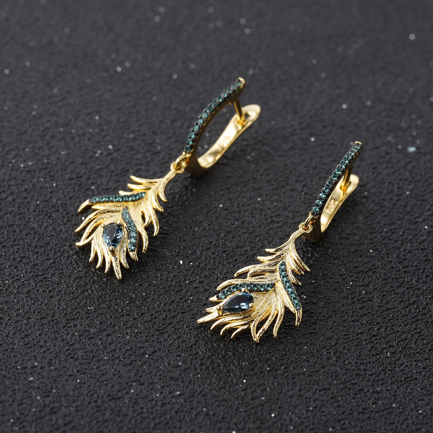 Blue Topa Jewelry Feather Earrings