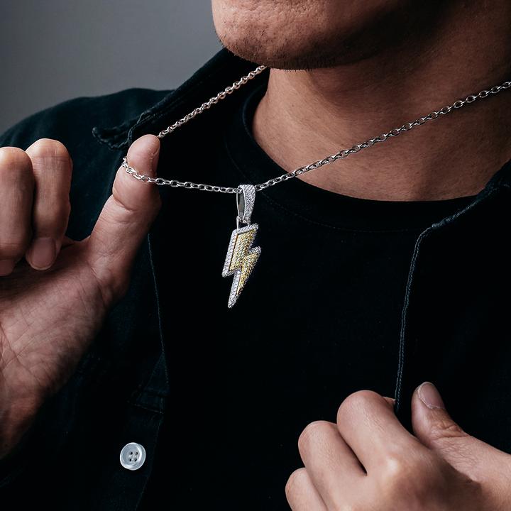 Hip-hop Lightning Pendant Necklace