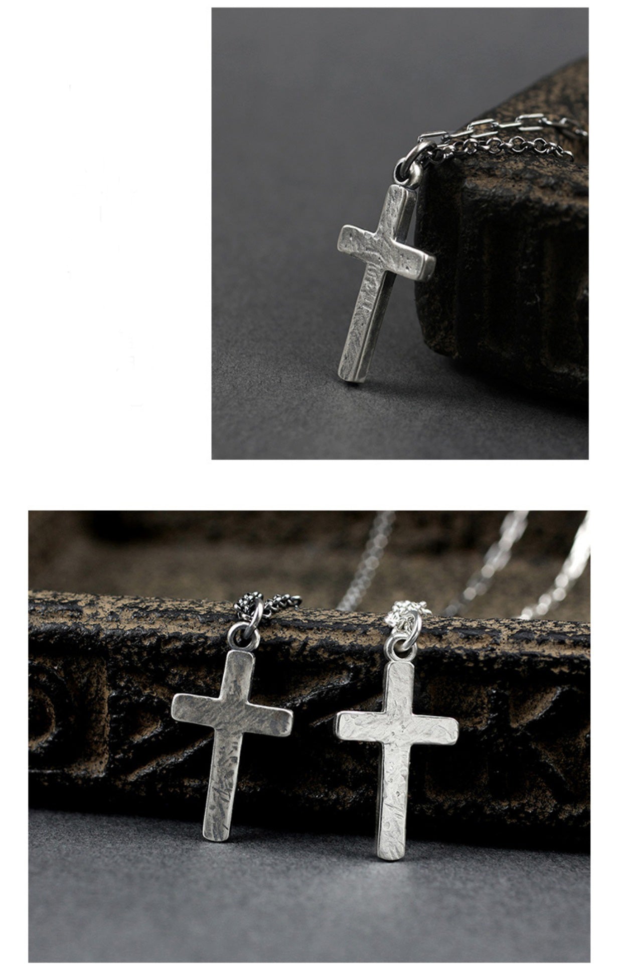 Handmade cross pendant necklace