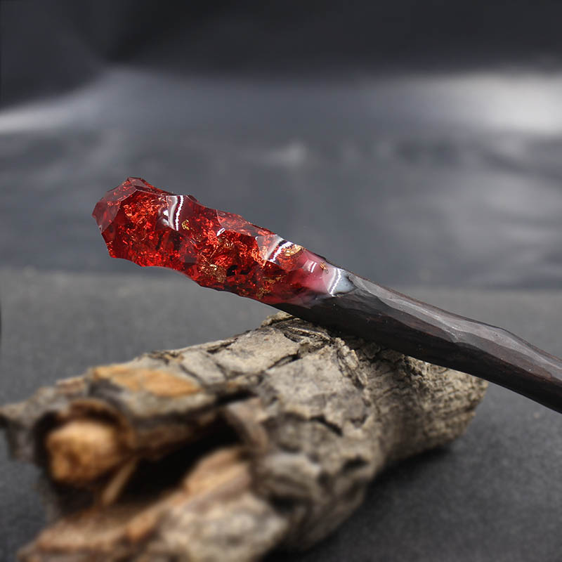 Sandalwood hairpin handmade