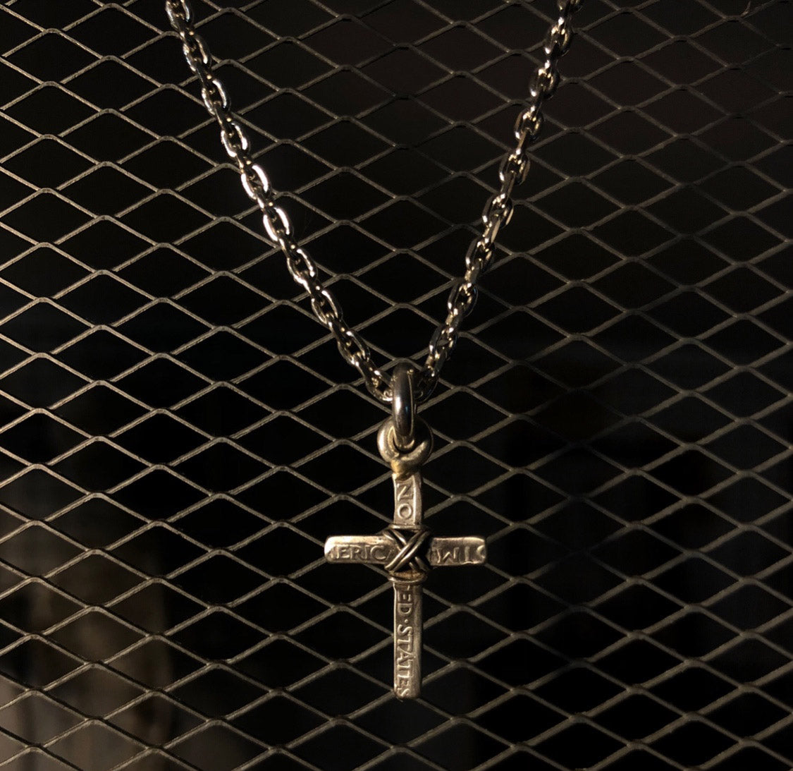 Cross Pendant and Necklace Set sterling silver handmade