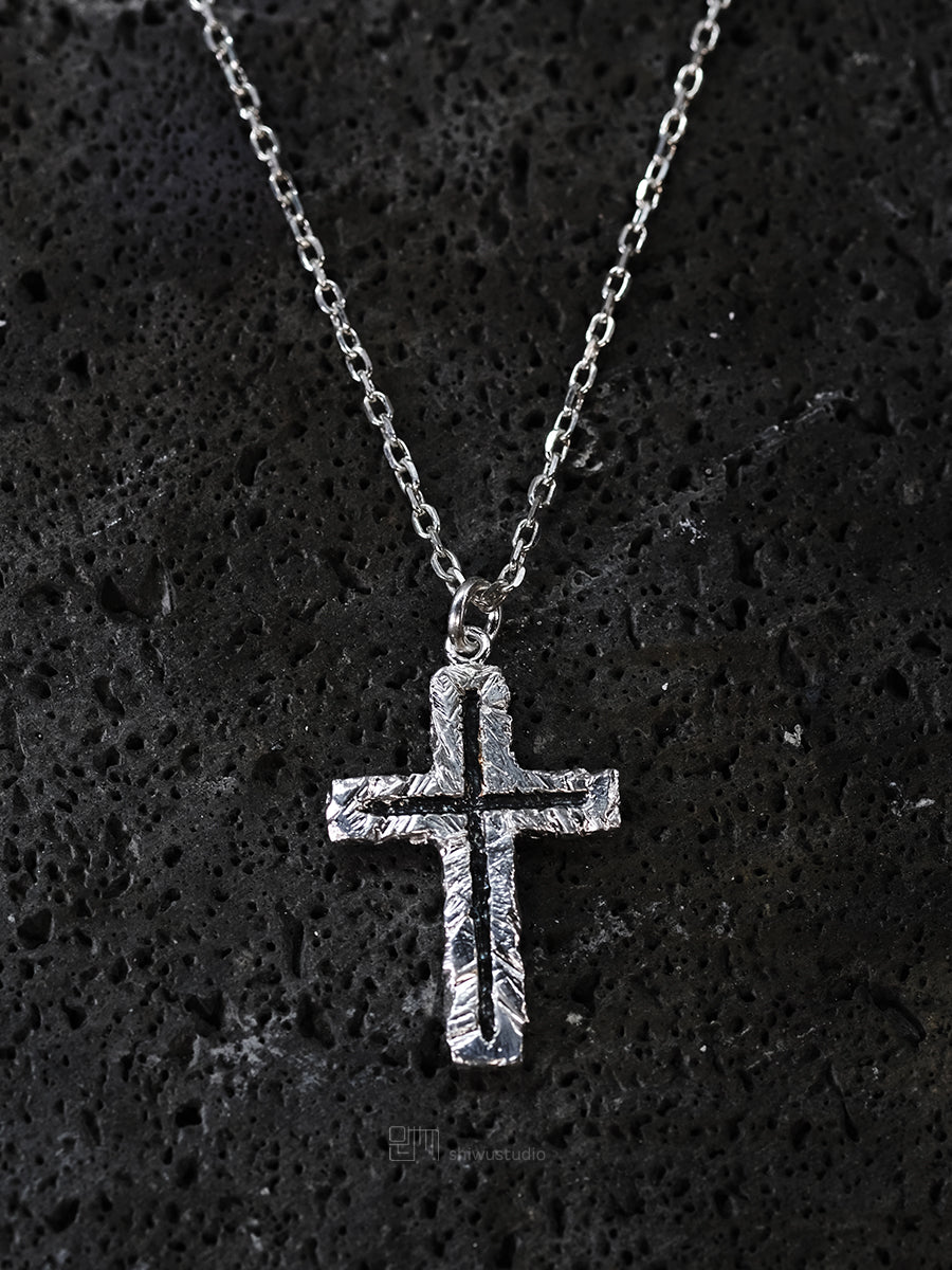 Handmade Sterling Silver Cross Necklace Pendant