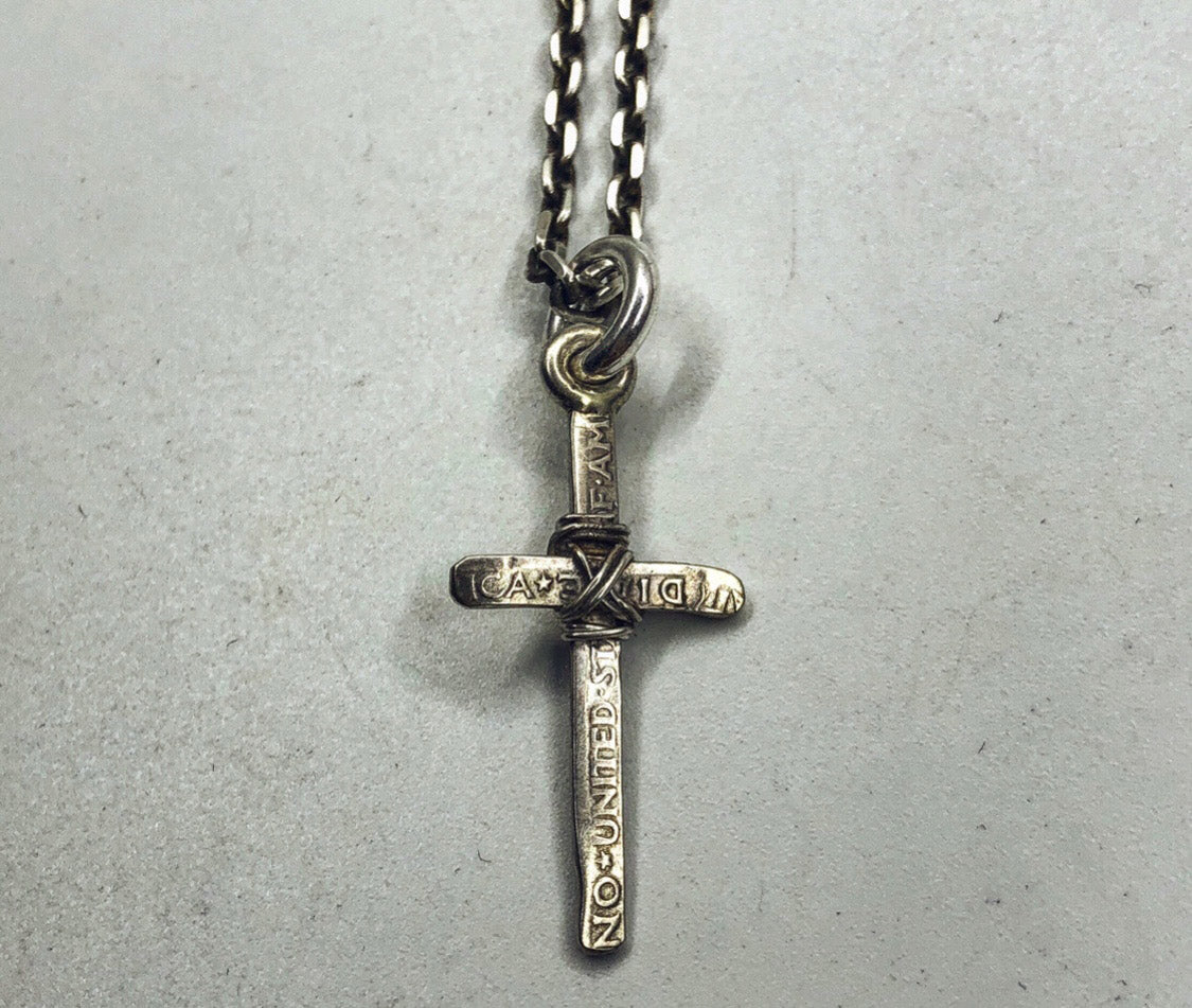 Cross Pendant and Necklace Set sterling silver handmade