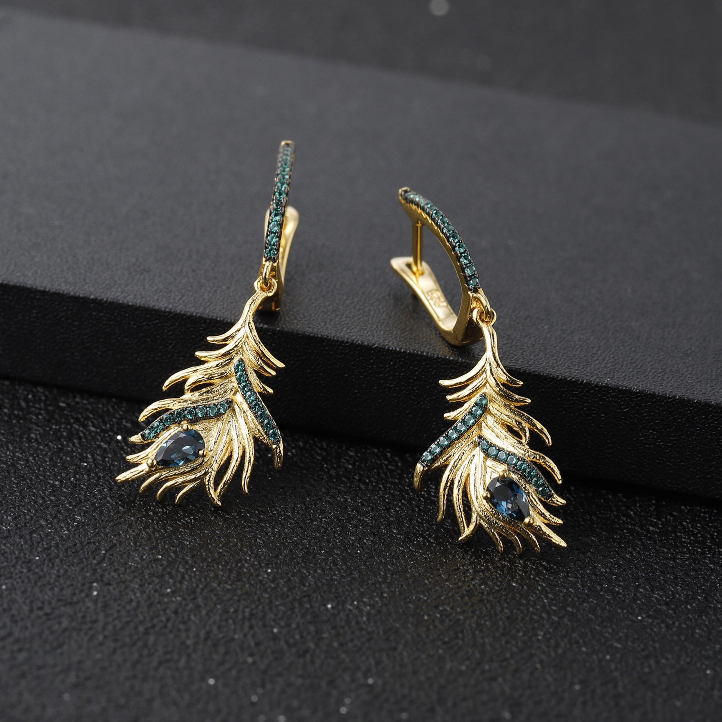 Blue Topa Jewelry Feather Earrings