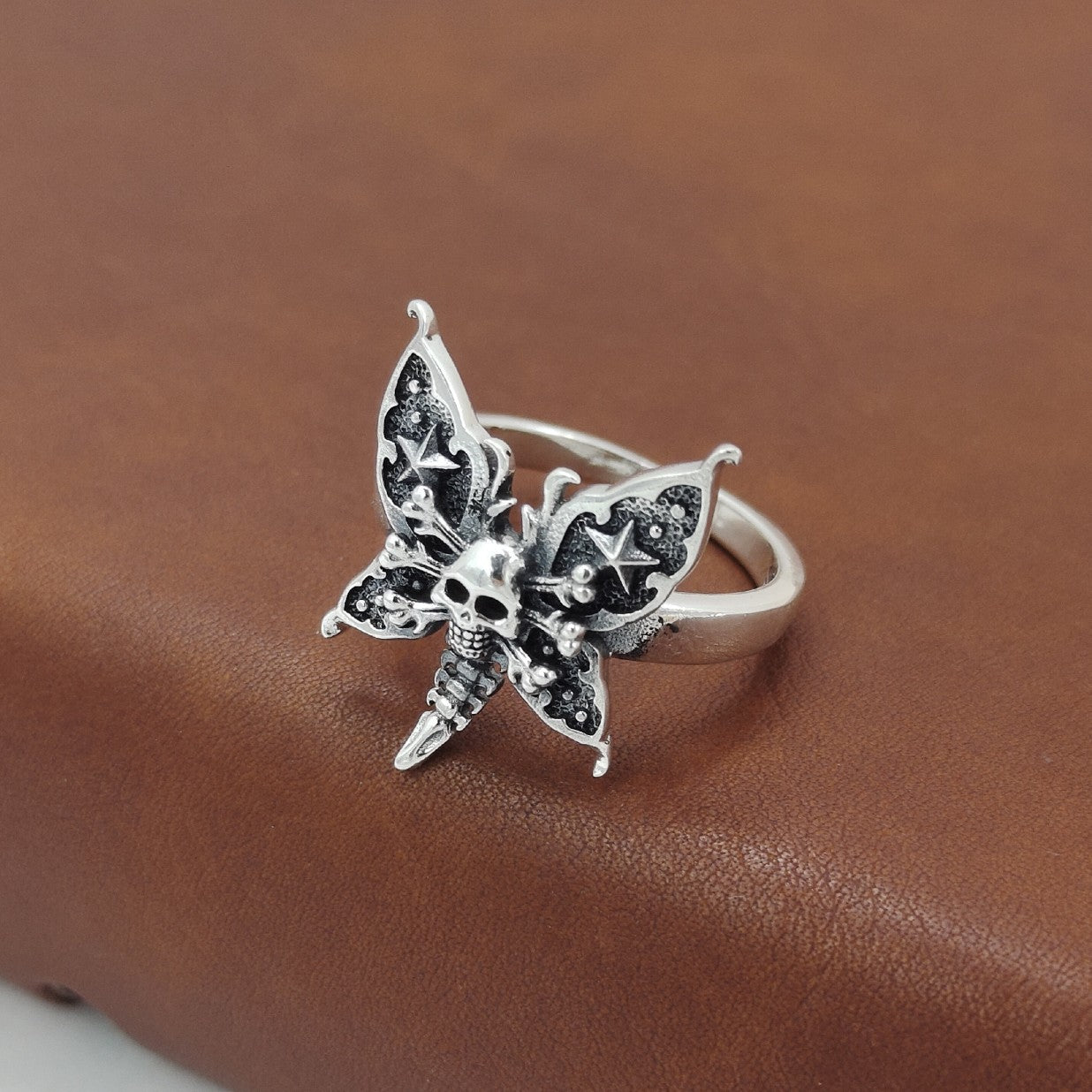 Skeleton Butterfly Ring