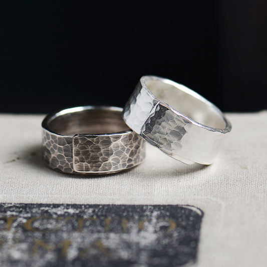 Sterling silver handmade open ring