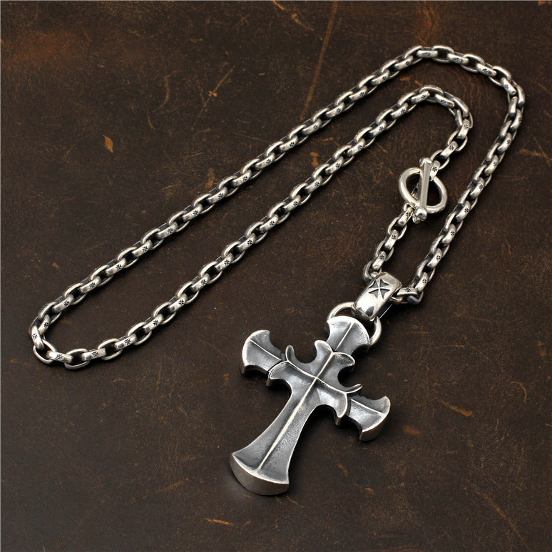 Sterling silver Cross Pendant Necklace