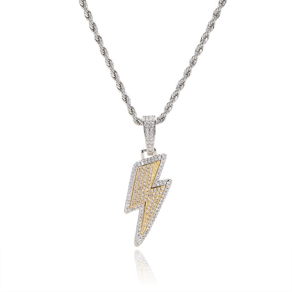 Hip-hop Lightning Pendant Necklace