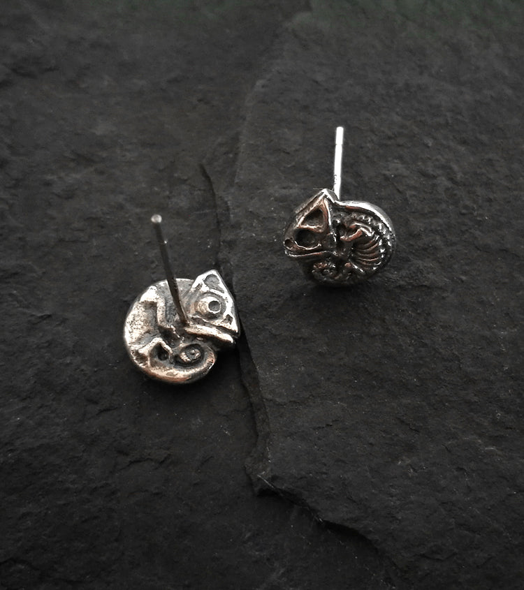 Chameleon Skeletal Earstuds